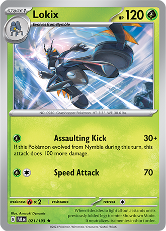 Lokix [Reverse Holo]  21/193 Pokémon TCG Paldea Evolved