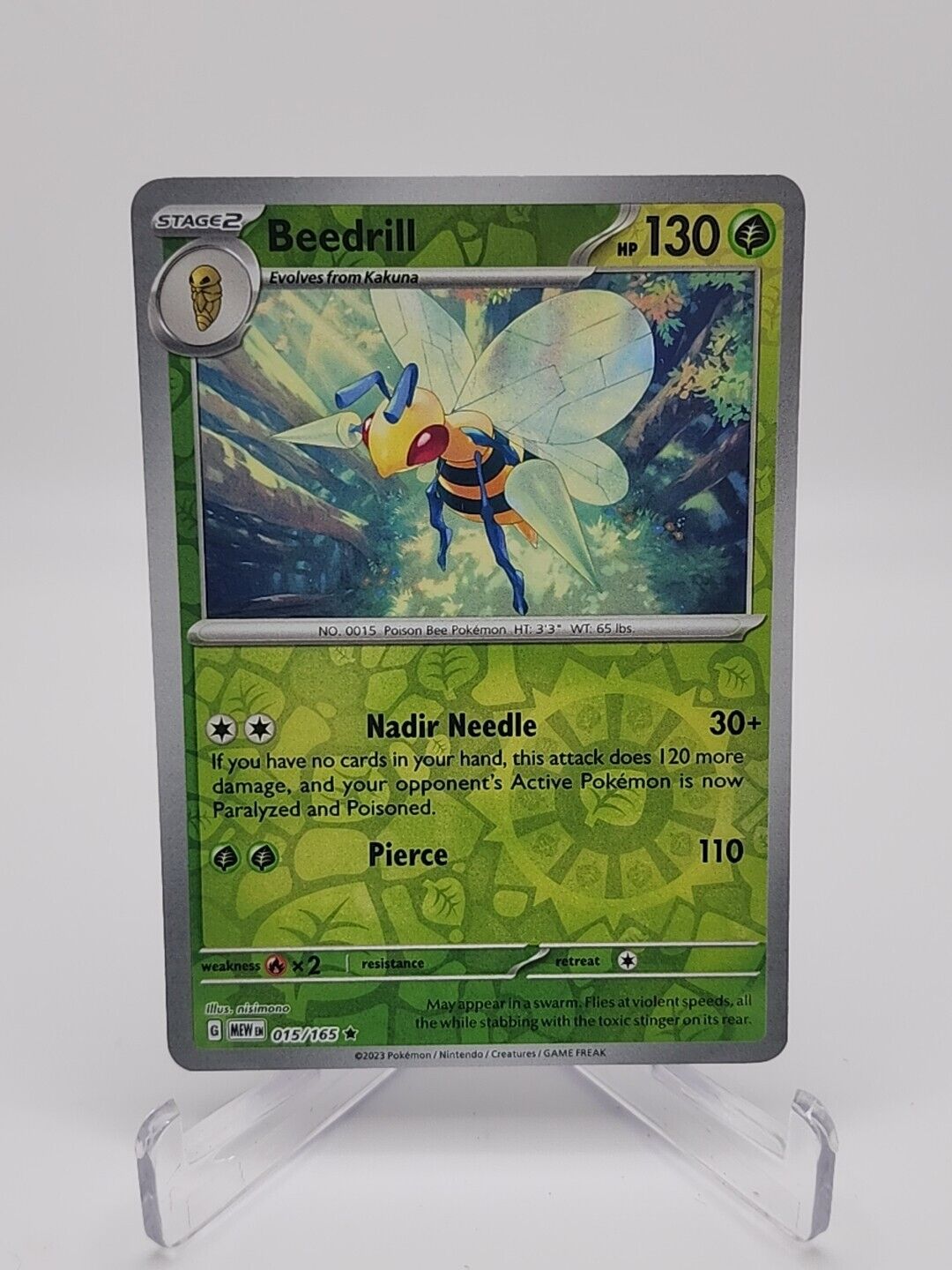 15/165 Beedrill [Reverse Holo] Pokémon TCG Scarlet & Violet - 151