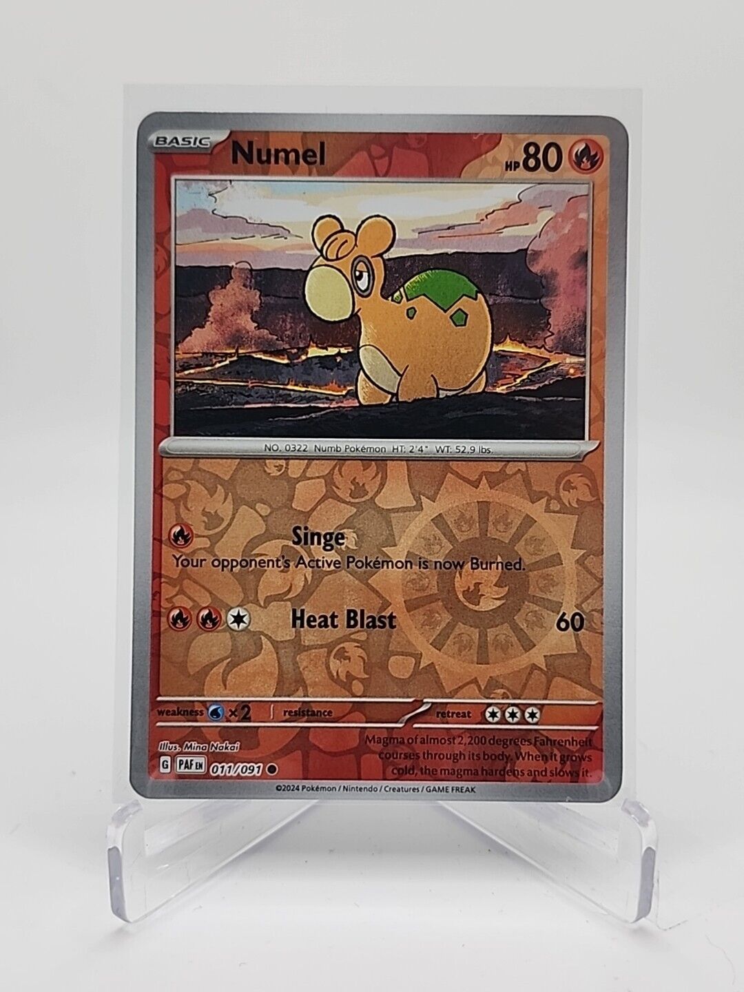 Numel [Reverse Holo]  11/91 Pokémon TCG Paldean Fates