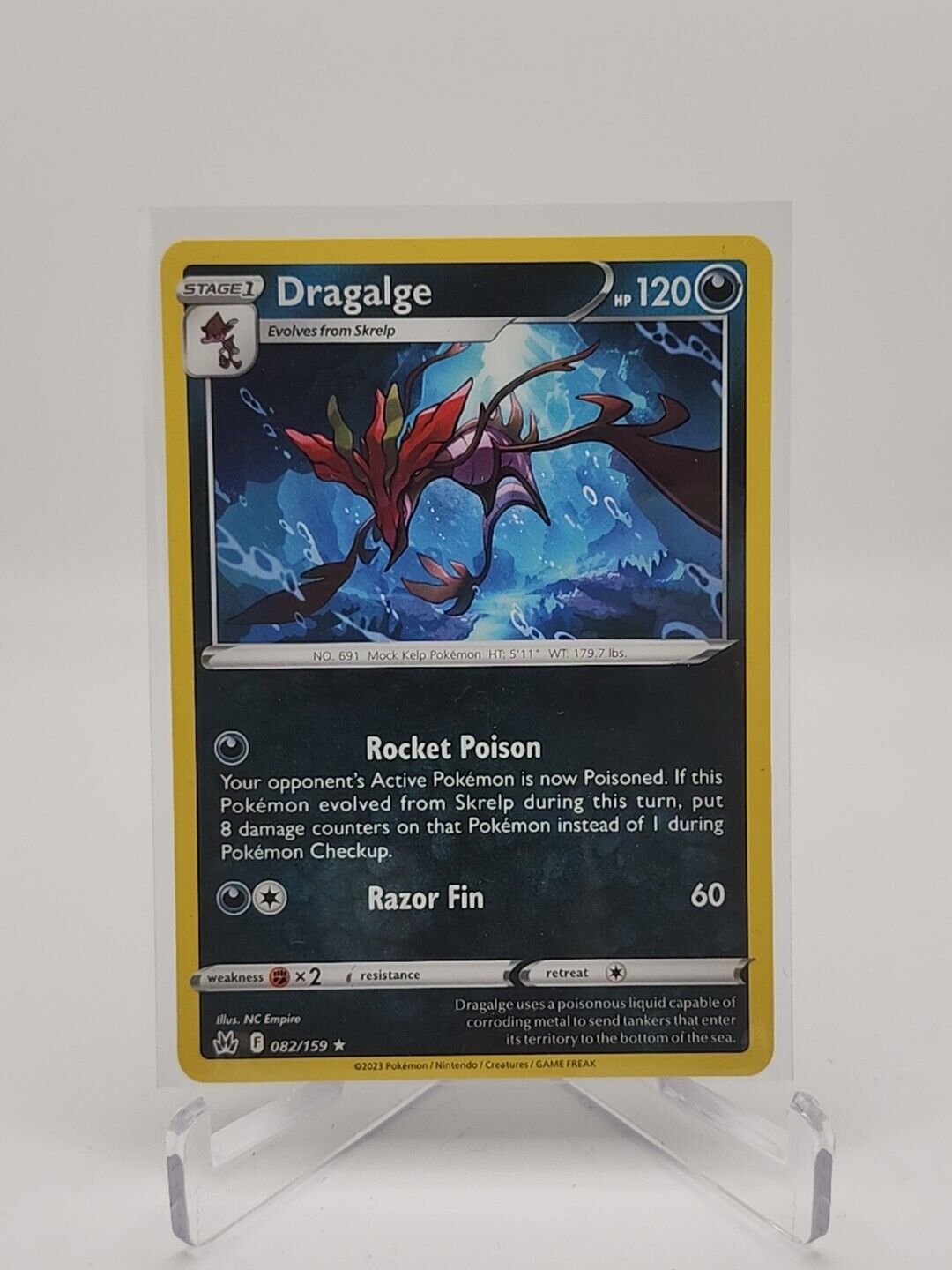 Dragalge 82/159 Pokémon TGC Crown Zenith