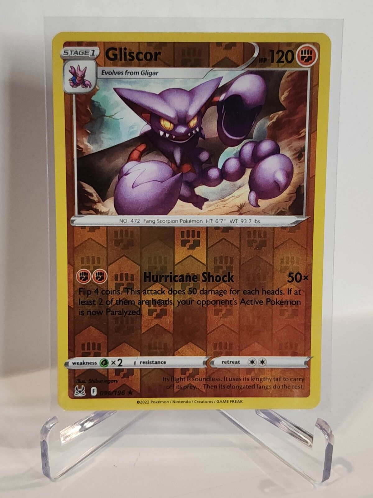 96/196 Gliscor [Reverse Holo]  Pokémon TGC Lost Origin