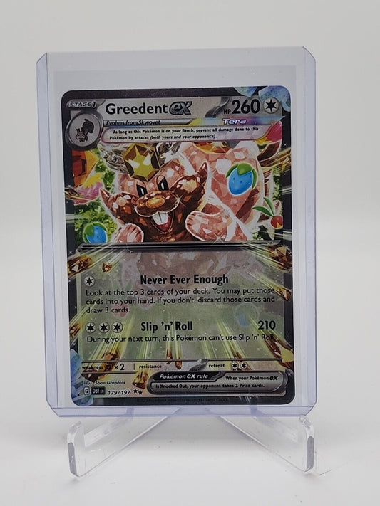 179/197 Greedent ex Pokémon TCG Obsidian Flames