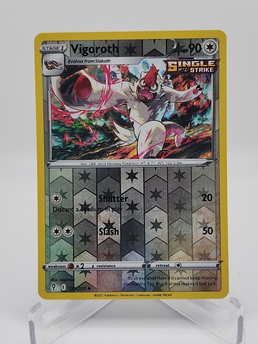 Vigoroth [Reverse Holo]  130/203 Pokémon TCG Evolving Skies