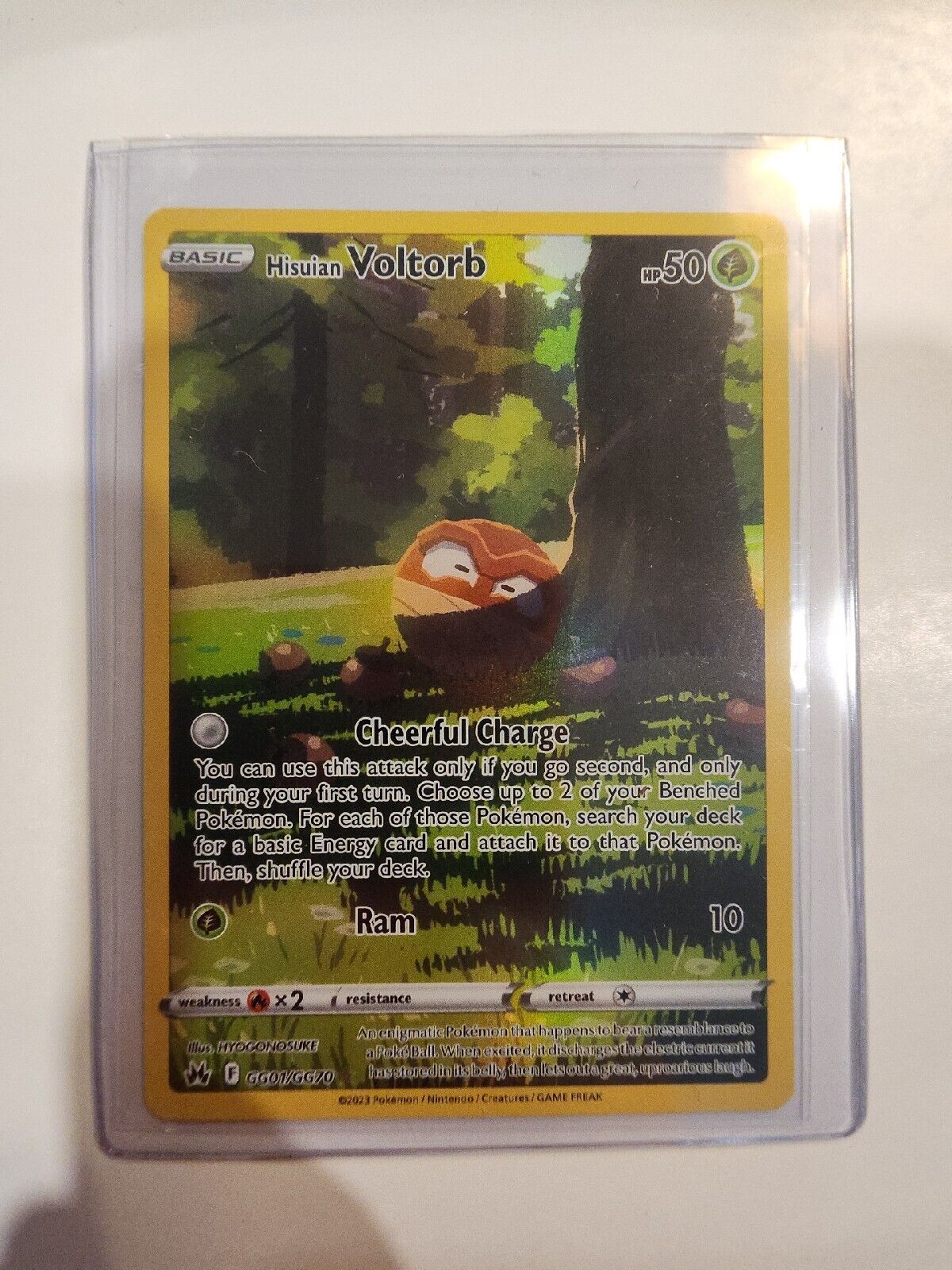 Hisuian Voltorb GG01/GG70 Pokémon TGC Crown Zenith