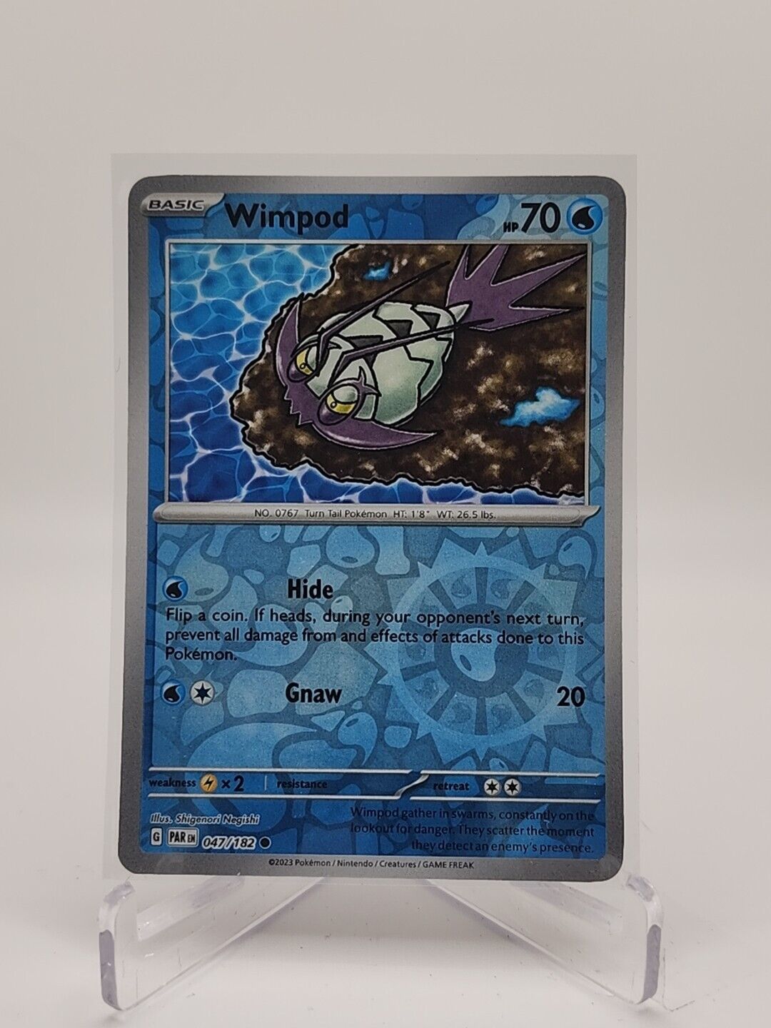 Wimpod [Reverse Holo]  47/182 Pokémon TCG Paradox Rift