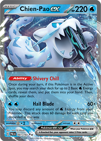 Chien-Pao ex  61/193 Pokémon TCG Paldea Evolved