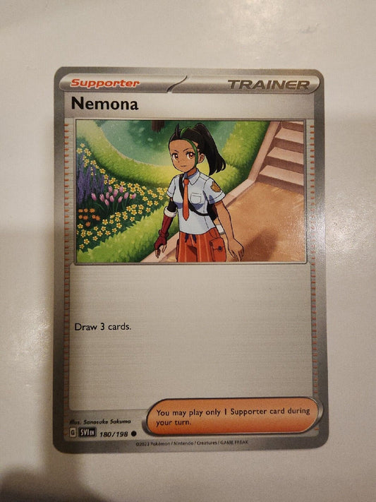 Nemona 180/198 Pokémon TGC Scarlet & Violet