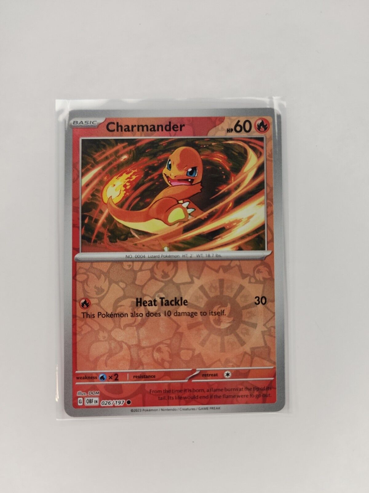 Charmander [Reverse Holo] 26/197 Pokémon TGC Obsidian Flames