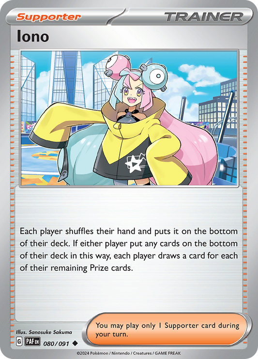 Iono  80/91 Pokémon TCG Paldean Fates