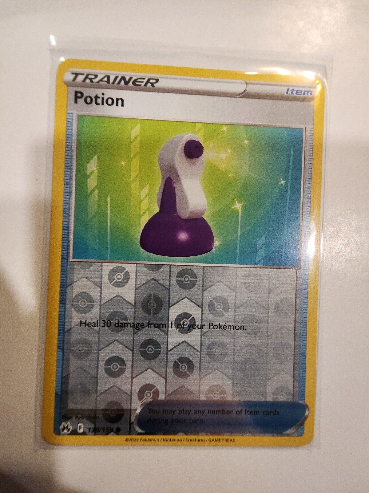 Potion [Reverse Holo] 139/159 Pokémon TGC Crown Zenith