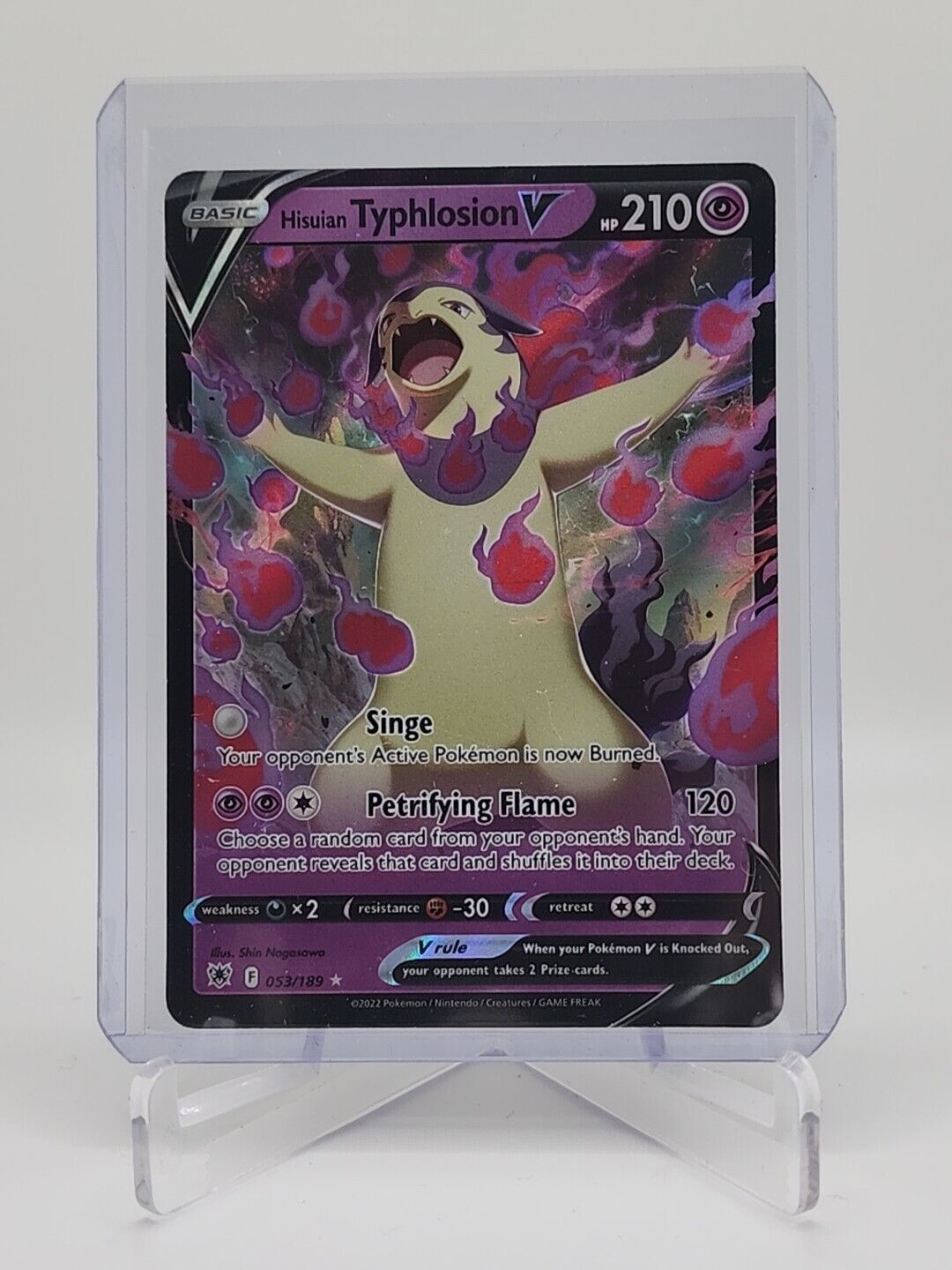 Hisuian Typhlosion V  53/189 Pokémon TCG Astral Radiance