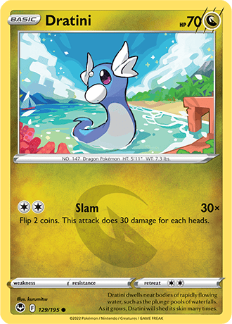 Dratini  129/195 Pokémon TCG Silver Tempest