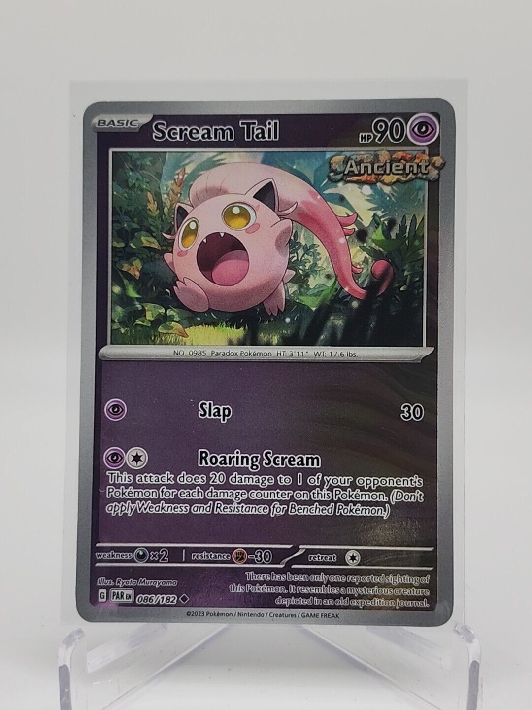 Scream Tail [Reverse Holo]  86/182 Pokémon TCG Paradox Rift