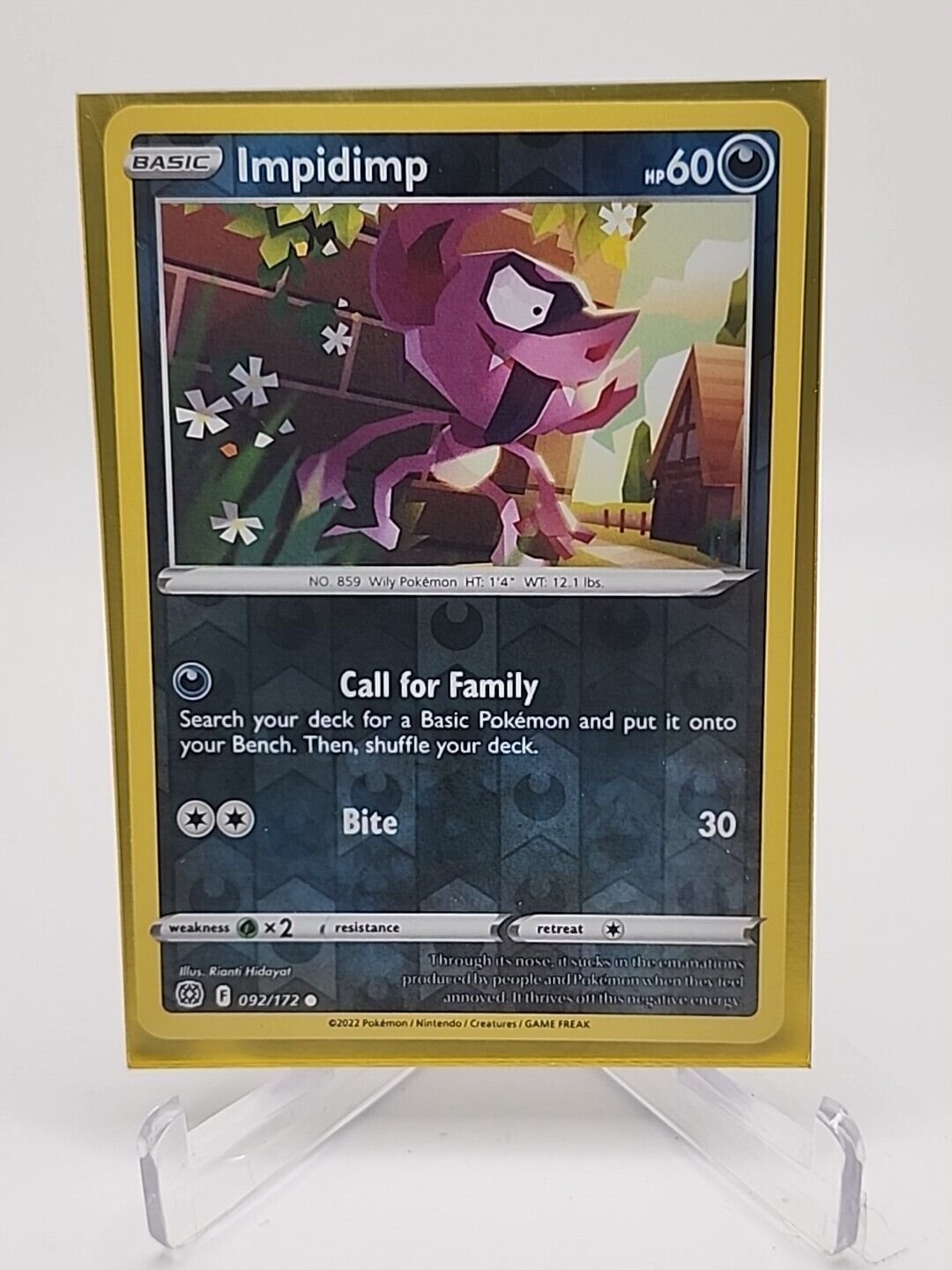 Impidimp [Reverse Holo]  92/172 Pokémon TCG Brilliant Stars