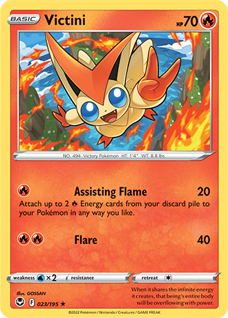 Victini  23/195 Pokémon TCG Silver Tempest