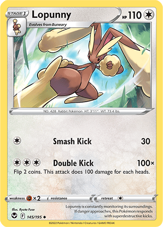 Lopunny  145/195 Pokémon TCG Silver Tempest