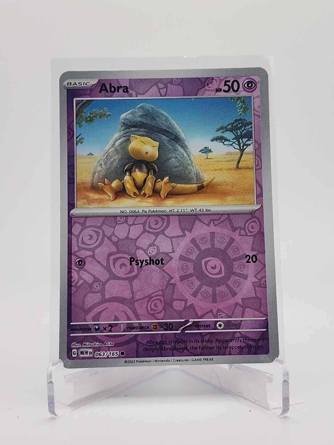 63/165 Abra [Reverse Holo]  Pokémon TGC Scarlet & Violet - 151