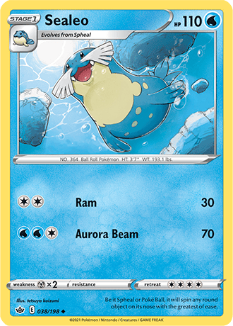 Sealeo [Reverse Holo]  38/203 Pokémon TCG Chilling Reign