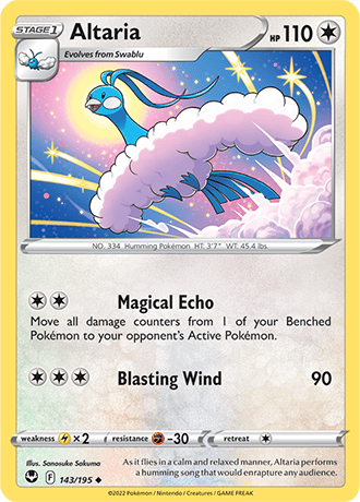 Altaria  143/195 Pokémon TCG Silver Tempest