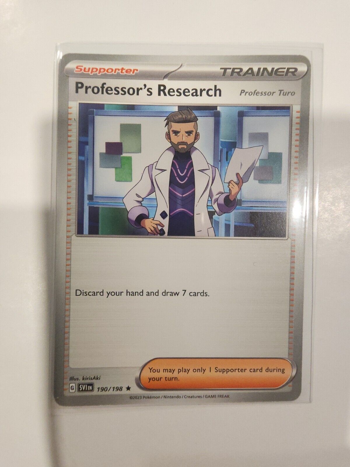 Professor's Research: Professor Turo 190/198 Pokémon TGC Scarlet & Violet