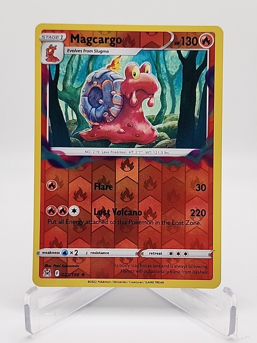 Magcargo [Reverse Holo]  22/196 Pokémon TCG Lost Origin