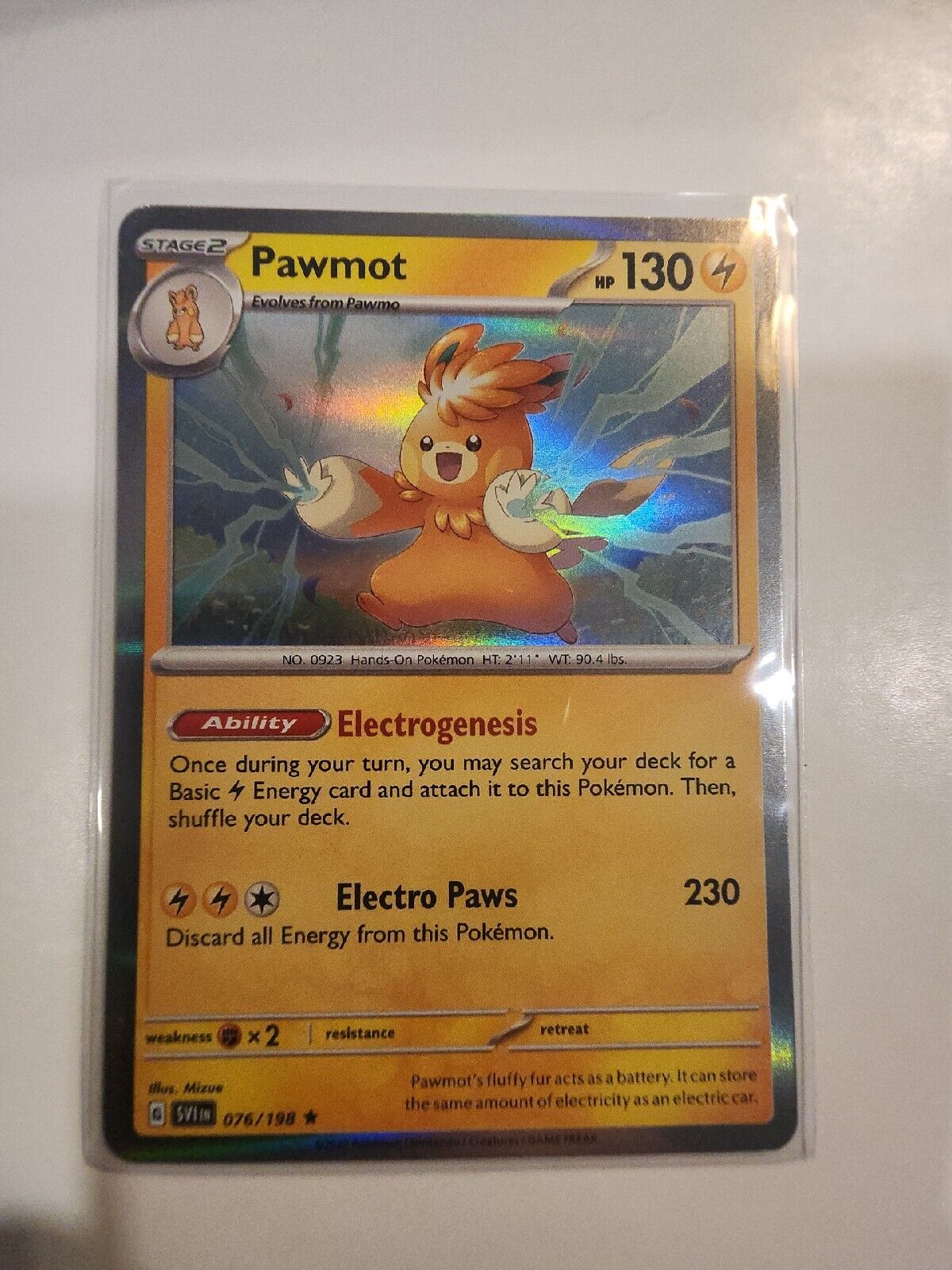 Pawmot [Holo] 76/198 Pokémon TGC Scarlet & Violet