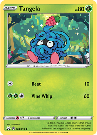 Tangela  4/159 Pokémon TCG Crown Zenith