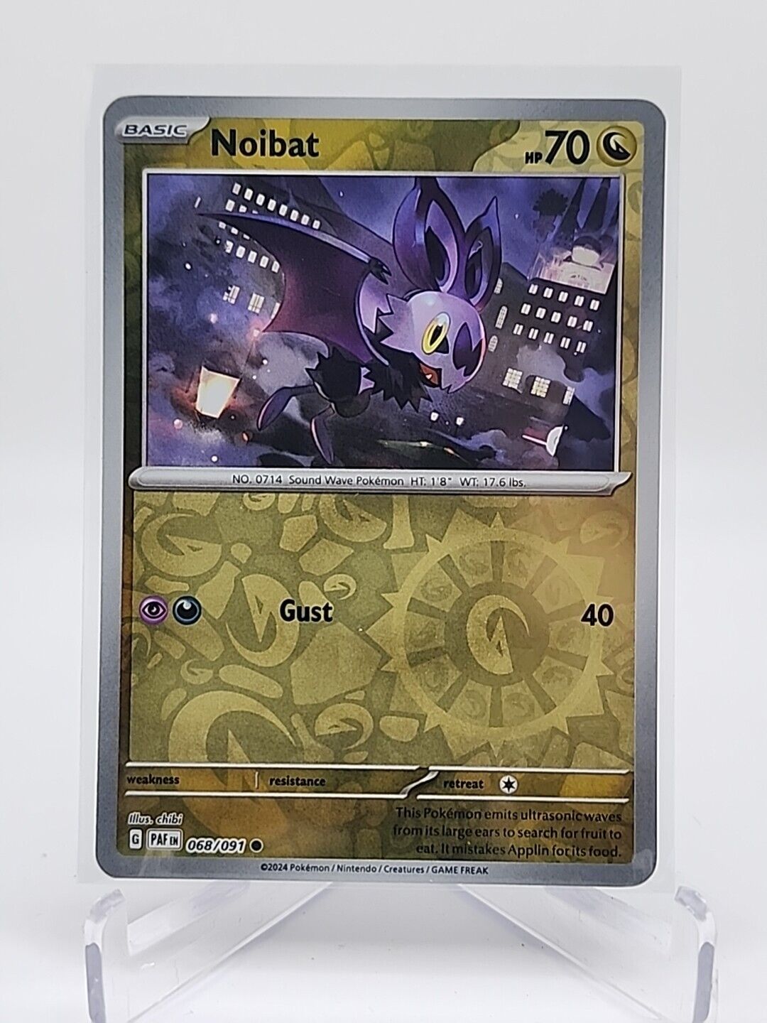 Noibat [Reverse Holo]  68/91 Pokémon TCG Paldean Fates