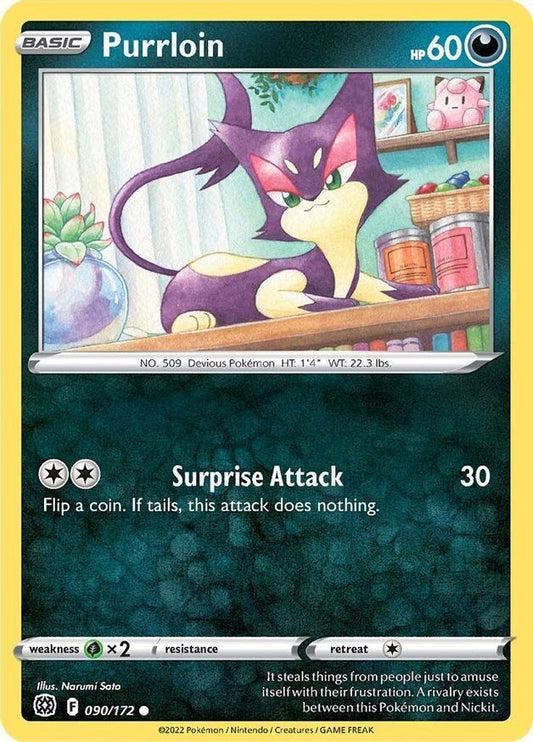 Purrloin  90/172 Pokémon TCG Brilliant Stars