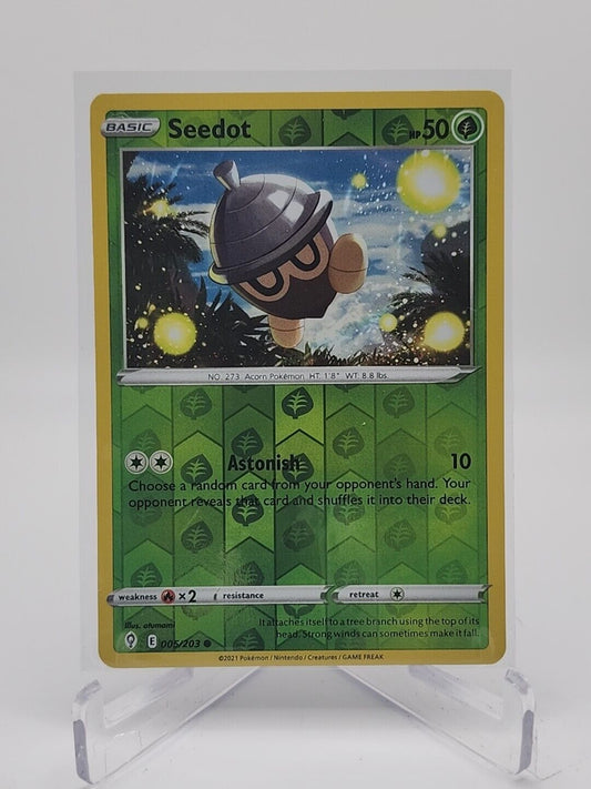 Seedot [Reverse Holo]  5/203 Pokémon TCG Evolving Skies