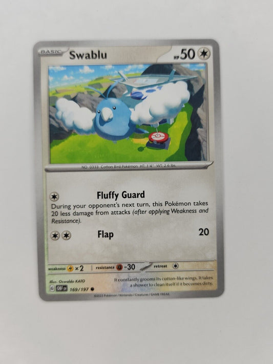 Swablu 169/197 Pokémon TGC Obsidian Flames