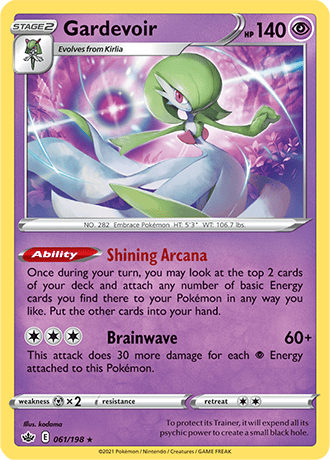 Gardevoir  61/203 Pokémon TCG Chilling Reign