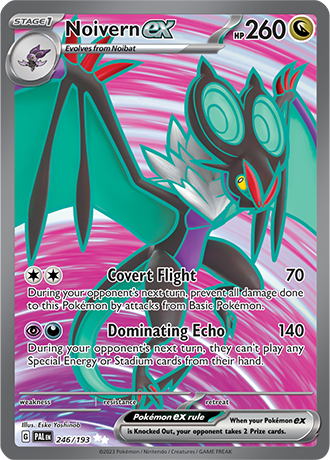 Noivern ex  246/193 Pokémon TCG Paldea Evolved