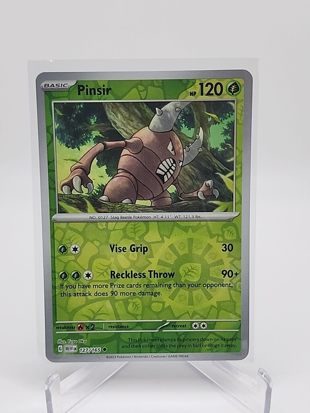 127/165 Pinsir [Reverse Holo] Pokémon TCG Scarlet & Violet - 151