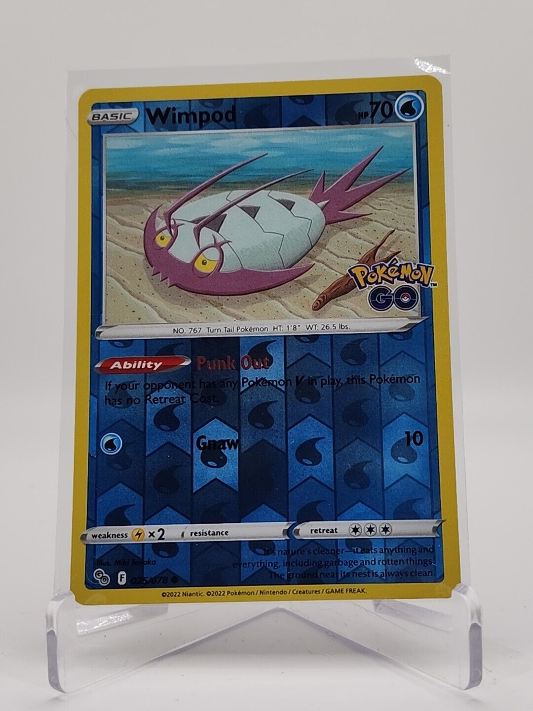 Wimpod [Reverse Holo] 25/78 Pokémon TGC Pokemon Go