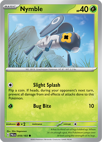 Nymble  19/193 Pokémon TCG Paldea Evolved