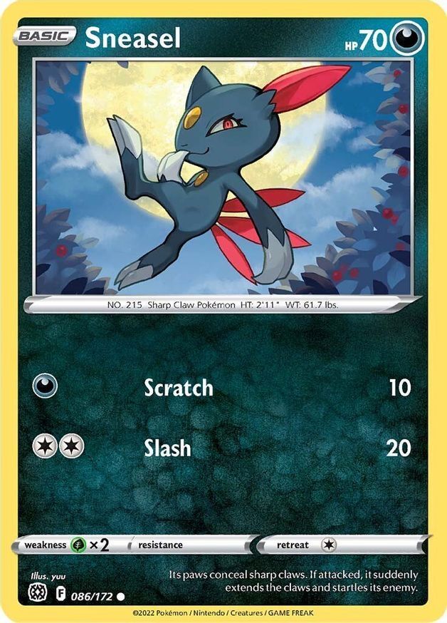 Sneasel  86/172 Pokémon TCG Brilliant Stars