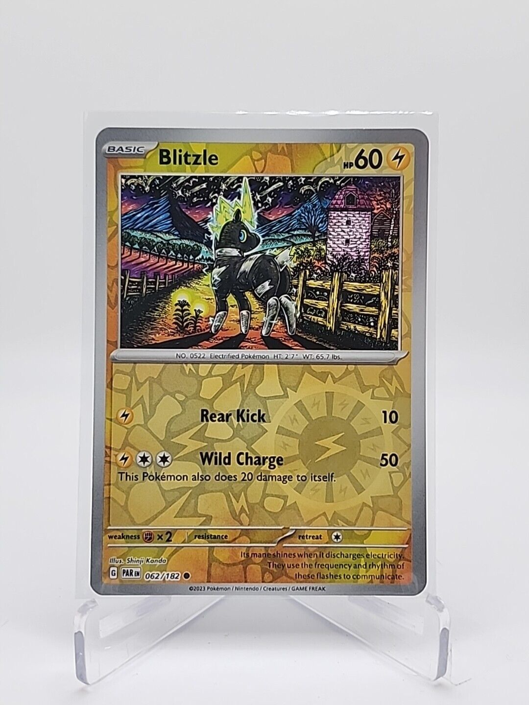 Blitzle [Reverse Holo]  62/182 Pokémon TCG Paradox Rift