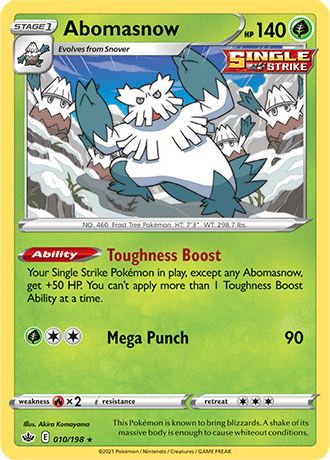 Abomasnow  10/203 Pokémon TCG Chilling Reign