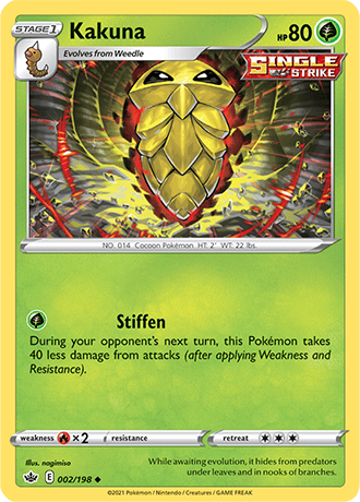 Kakuna [Reverse Holo]  2/203 Pokémon TCG Chilling Reign