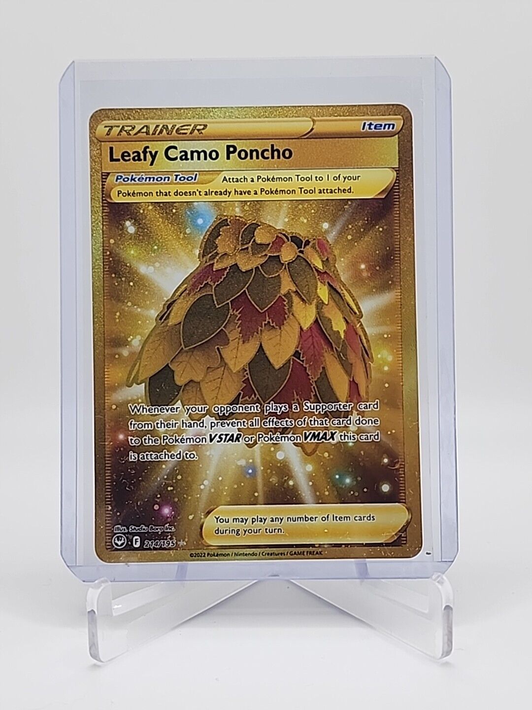 Leafy Camo Poncho  214/195 Pokémon TCG Silver Tempest