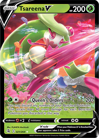 Tsareena V  21/264 Pokémon TCG Fusion Strike