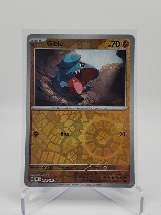 Gible [Reverse Holo]  94/182 Pokémon TCG Paradox Rift