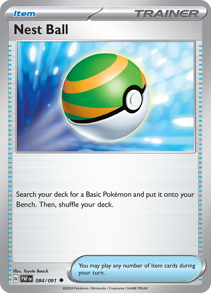 Nest Ball  84/91 Pokémon TCG Paldean Fates