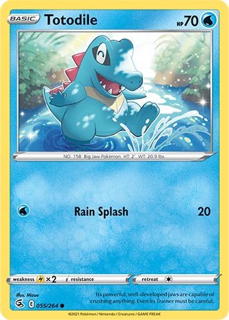 Totodile  55/264 Pokémon TCG Fusion Strike