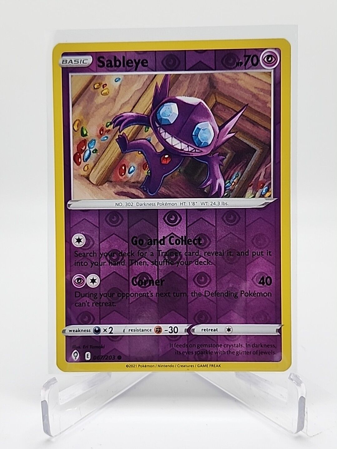 Sableye [Reverse Holo]  67/203 Pokémon TCG Evolving Skies