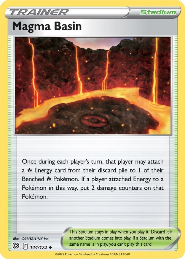 Magma Basin  144/172 Pokémon TCG Brilliant Stars