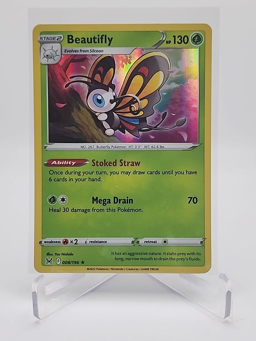 Beautifly [Holo]  8/196 Pokémon TCG Lost Origin