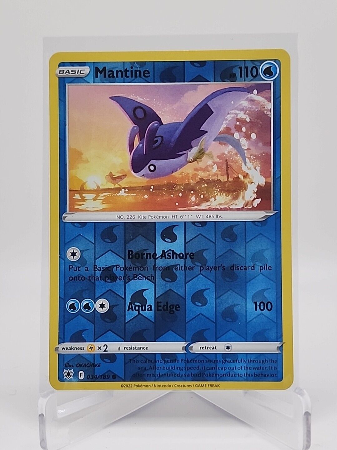 Mantine [Reverse Holo]  34/189 Pokémon TCG Astral Radiance