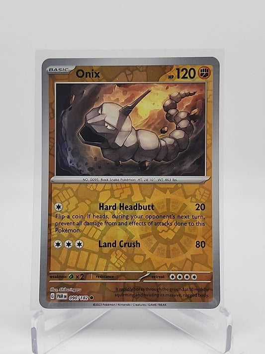 Onix [Reverse Holo]  90/182 Pokémon TCG Paradox Rift